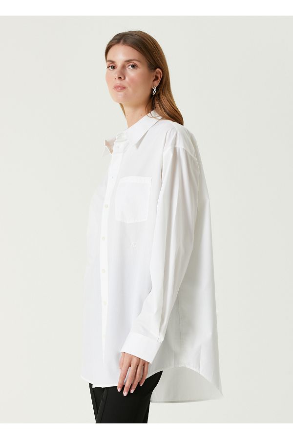 Helmut Lang Oversized White Shirt Size S Trendyol