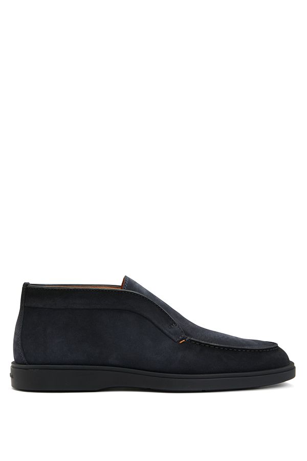 Navy leather boots size 6 on sale