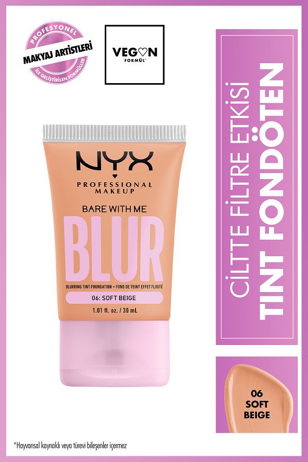 NYX Professional Makeup-Blur Tint Skin Filter Effect Foundation - 06 Soft Beige 1
