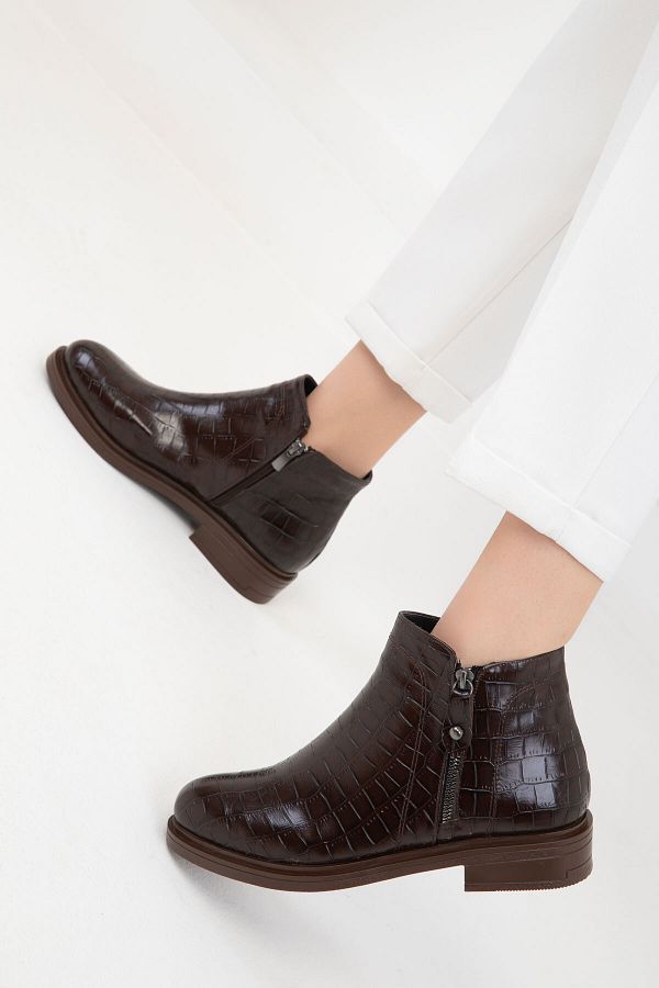SOHO-Γυναικείες μπότες Krako Brown - 19553 Model Bootie 1