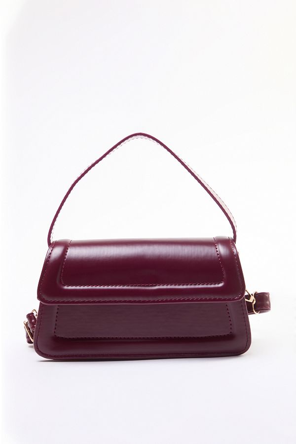 ◆ARCHIVE BOLD◆ 939 VELOUR CROSS BAG BURGUNDY AB23WIBG001BU Burgundy Glossy Crossbody Bag