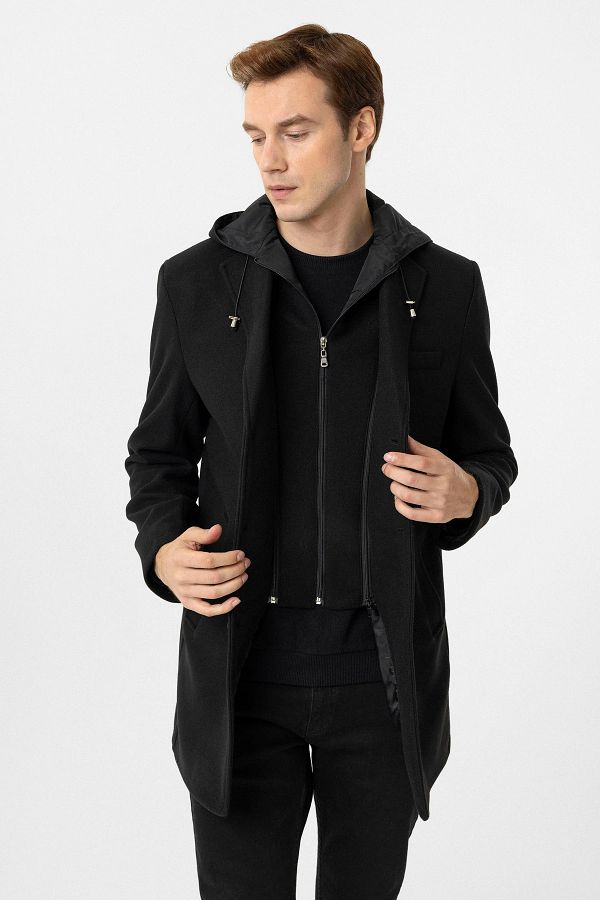 Turndown collar coat on sale