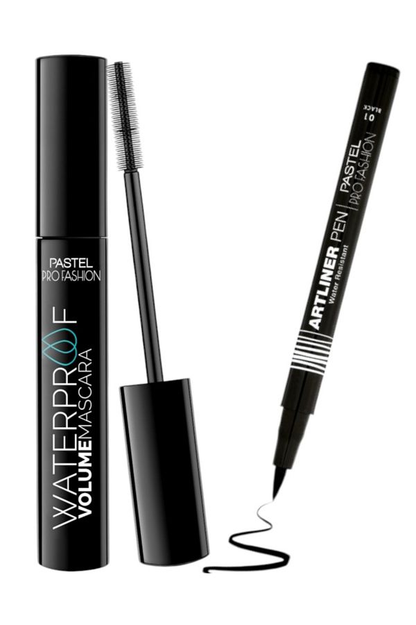 Pastel-Artliner 01 Black Pen - Pastel Mascara + Waterproof Volume - Mascara 1