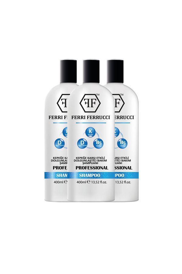 Ferri Ferrucci-3 Anti-Dandruff Shampoos - Powerful and Effective Solution with Natural Extract Laurel Leaf Nettle 1