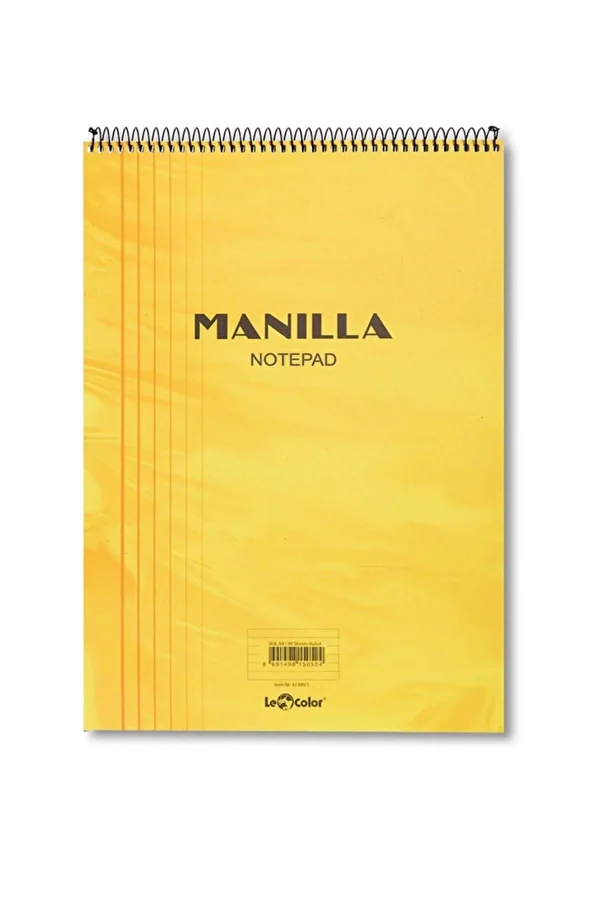 Le Color-Manılla Notepad A4 Striped Yellow 1