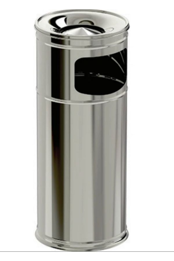 Maxiflow-Column Ashtray Trash Can Ss 430 21 cm 1