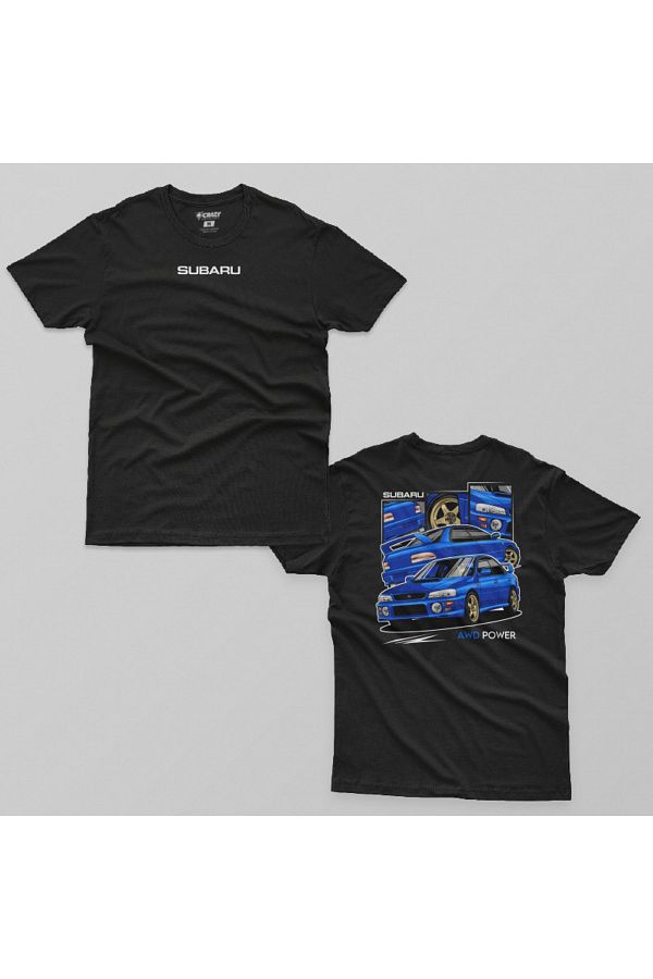 Crazy-Subaru Impreza Awd Power Men's t Shirt 1