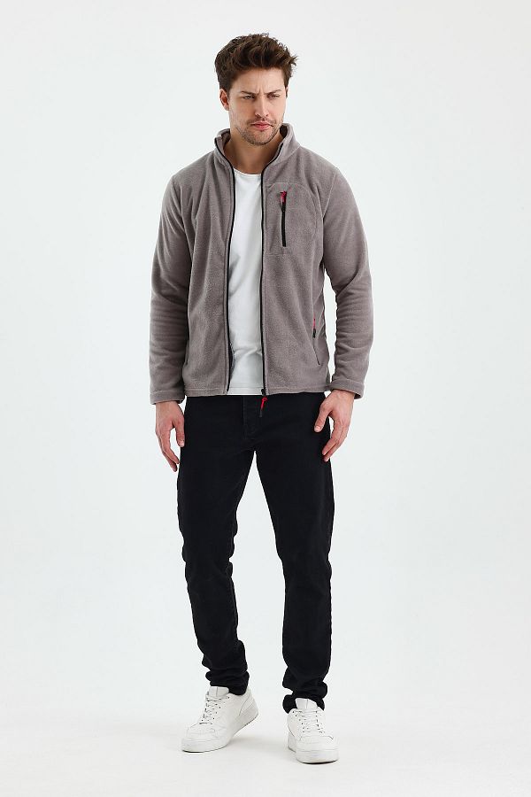 monox-Ανδρικό μπουφάν Fleece με φερμουάρ εξωτερικού χώρου 1