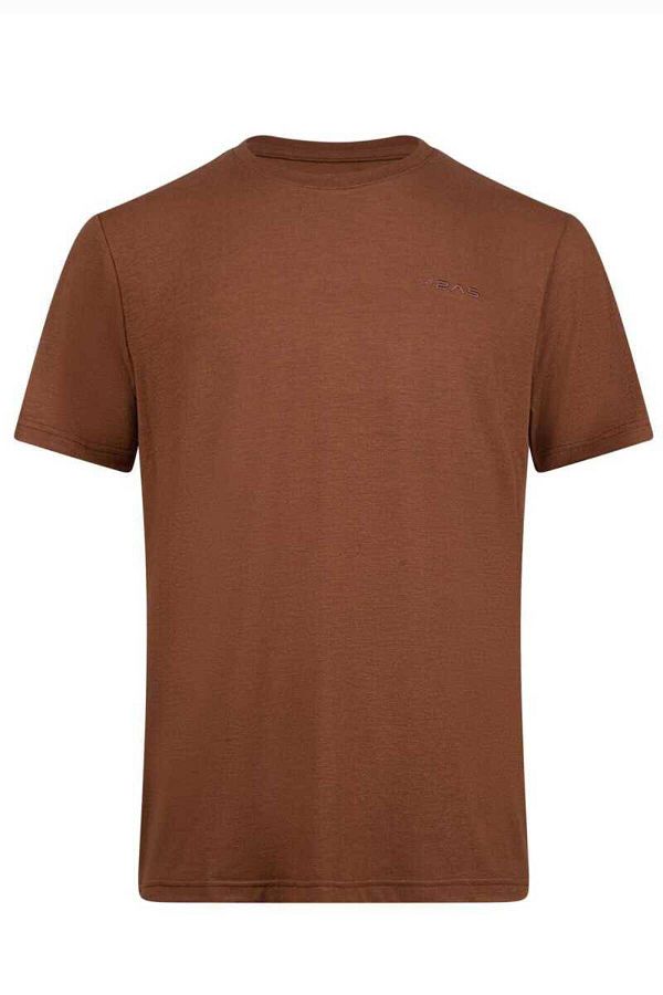 2AS-Ανδρικό T-Shirt Viloft Crew Neck Cocoa 1