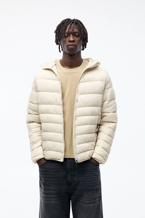 Pull & Bear-Lightweight puffer jacket with hood 1