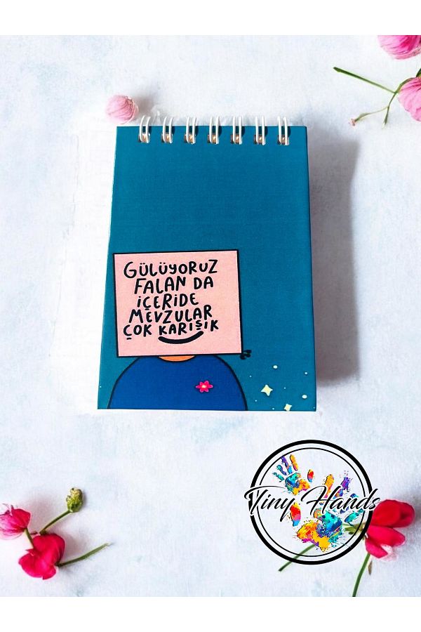 tiny hands-Mini Notepad 7*10 cm Hard Cover Notepad Writing Themed Notepad Homework Notebook 1