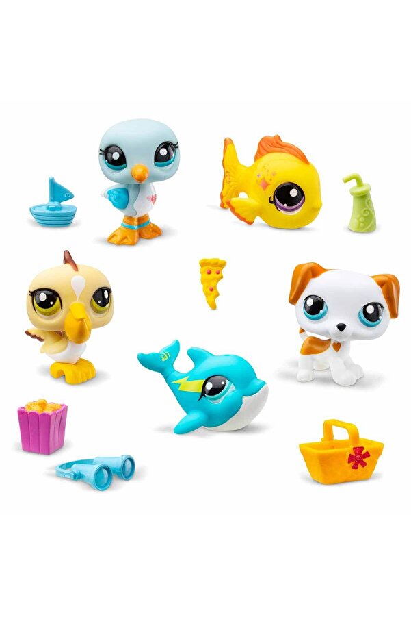 Littlest Pet Shop Minişler 5'li Figür Seti S1 - Minişler Tatilde