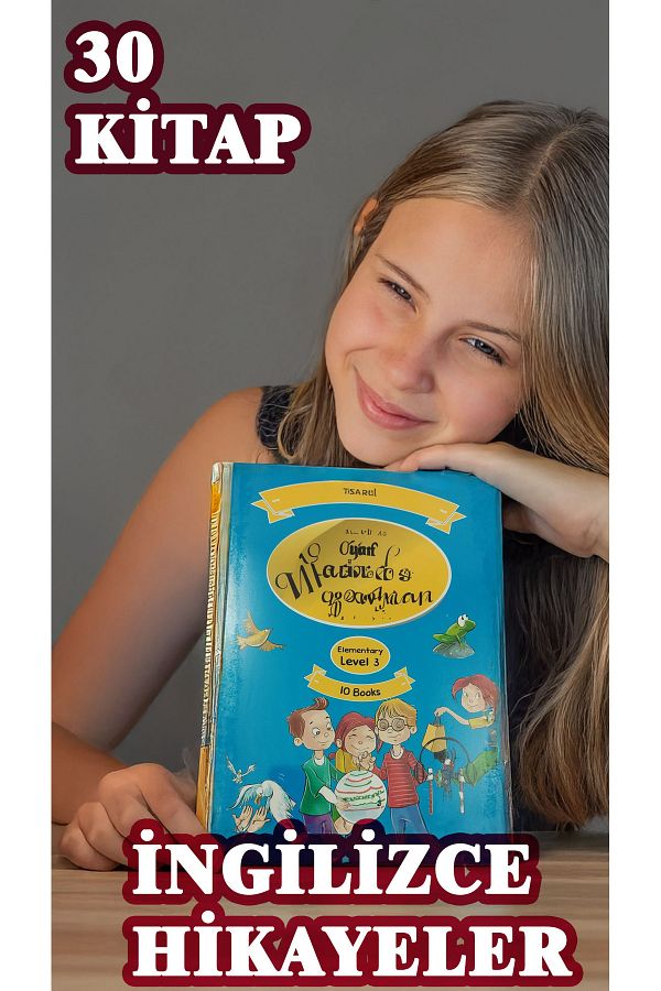 Easy Readers-30 Pieces English Story Set for Primary and Secondary School - 1St 2. 3. Level A. 1 - A. 2 - Qr Coded 1