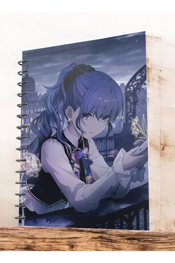 nihonwosekai-50 Sheets Hatsune Miku Colorful Pjsekai Project Sekai Anime A5 Boy Spiral Notebook Asahina Mafuyu 1