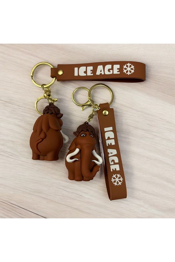 chipper-3D Luxury Large Size Ice Age Diego Character Silicone Keychain and Bag Accessory 1