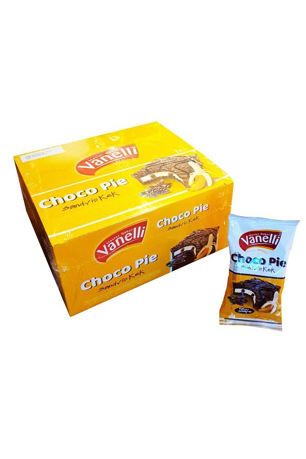 Vanelli-Choco-Pie Banana Flavored Cake 20 Gr (1 Box) 1