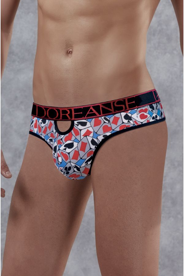 Doreanse-Men's Fantasy Playing Dice Patterned String 1028 1