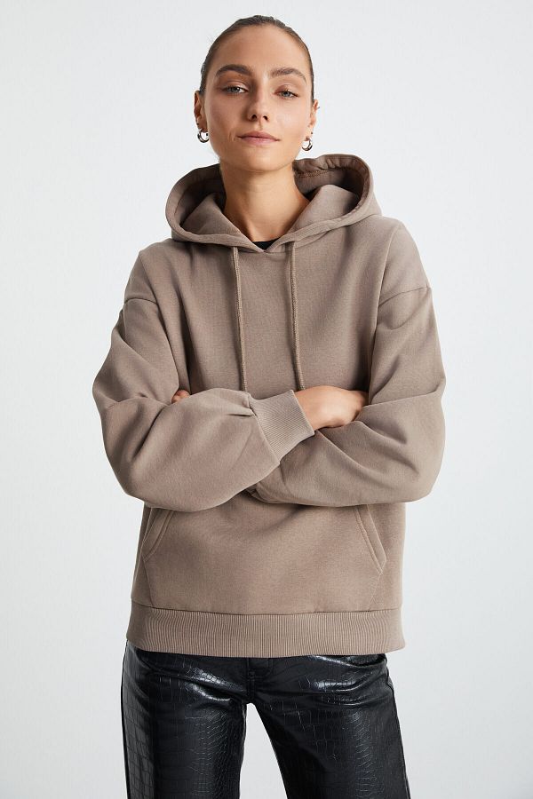 GRIMELANGE-Atalia Women's Mink Sweatshirt 1