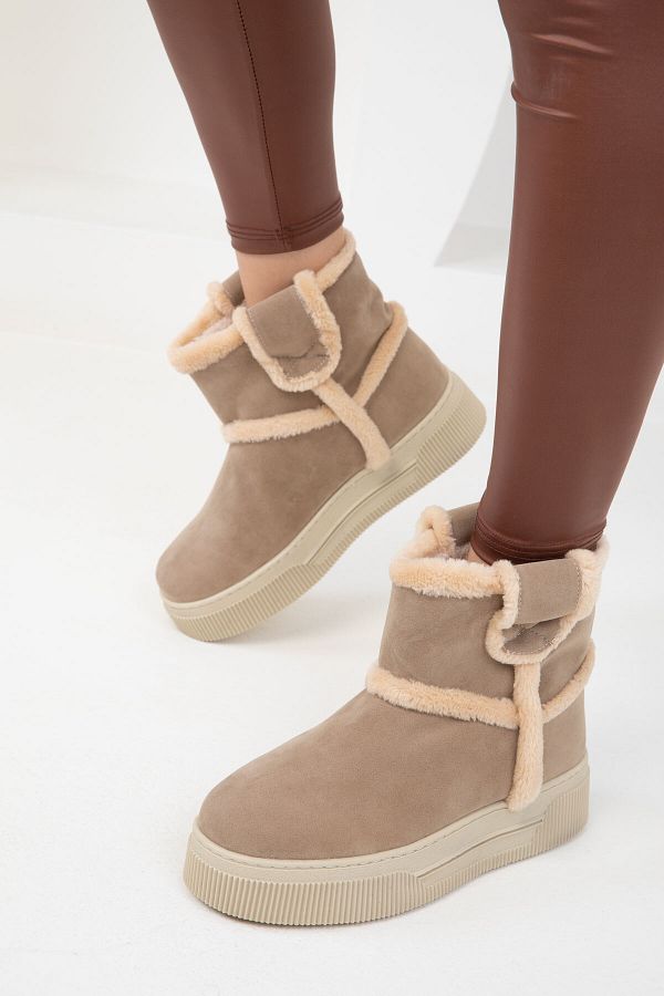 SOHO-Γυναικείες μπότες Mink Suede - 20011 Model Bootie 1