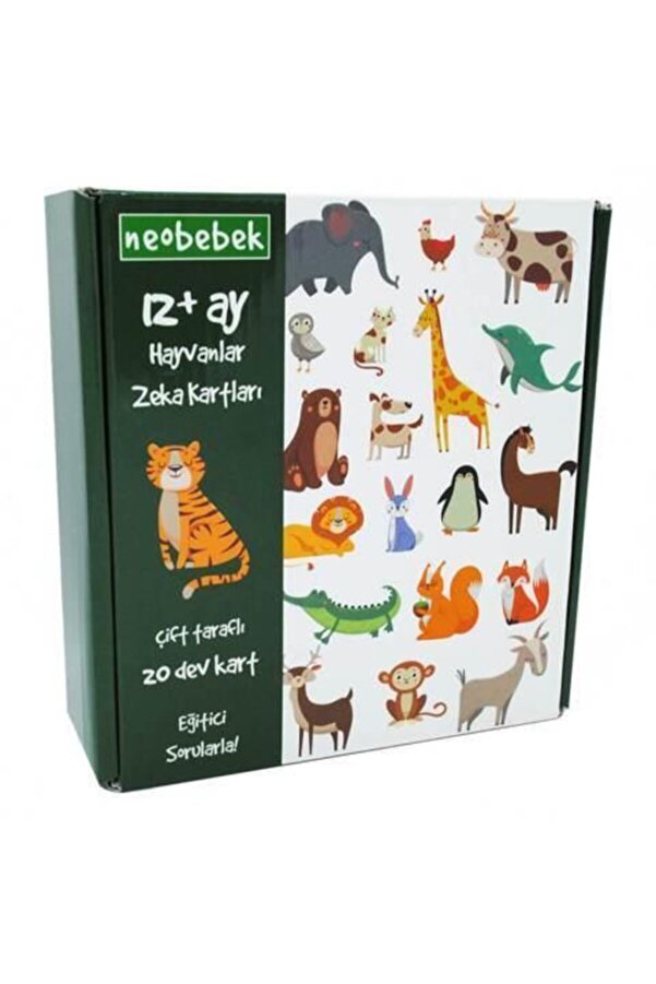 Neobebek Hayvanlar Zeka Kartları (20 KART)