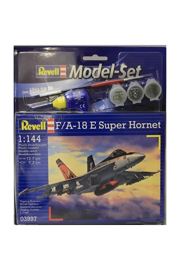 US F/A-18 E Super Hornet Model Set (1:144 Scale)-Revell-63997 | Gaugemaster US F/A-18 E Super Hornet Model Set (1:144 Scale)-Revell-63997 | Gaugemaster