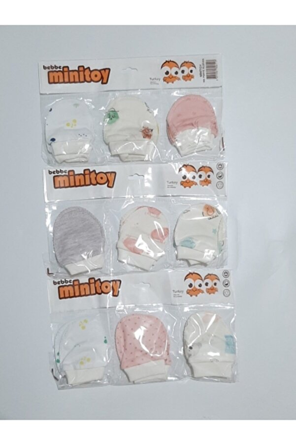 Minitoy Kız Bebekler Için 9 Çift Eldiven