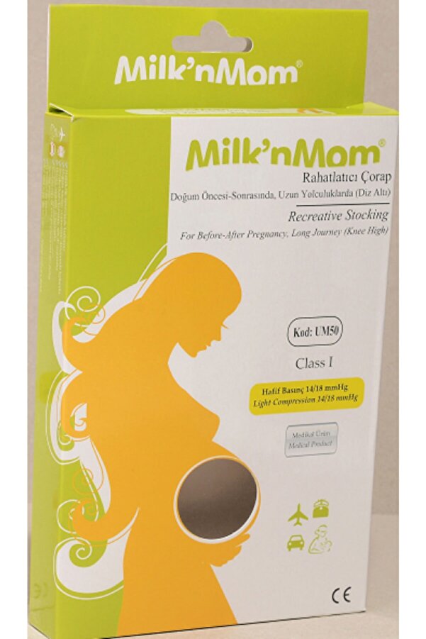 MilknMom Unisex Ten Rengi Varis Önleyici Çorap