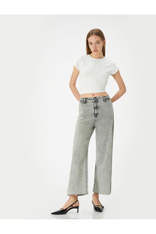 Koton-High Waist Stretchy Comfortable Pocket Jeans - Sandra Jeans 1