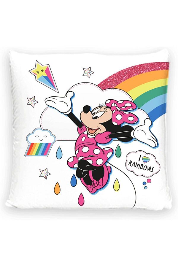 Disney Collection-Minnie Mouse - Dekokissen Mit Füllung Und Reißverschluss - 40x40 cm 1
