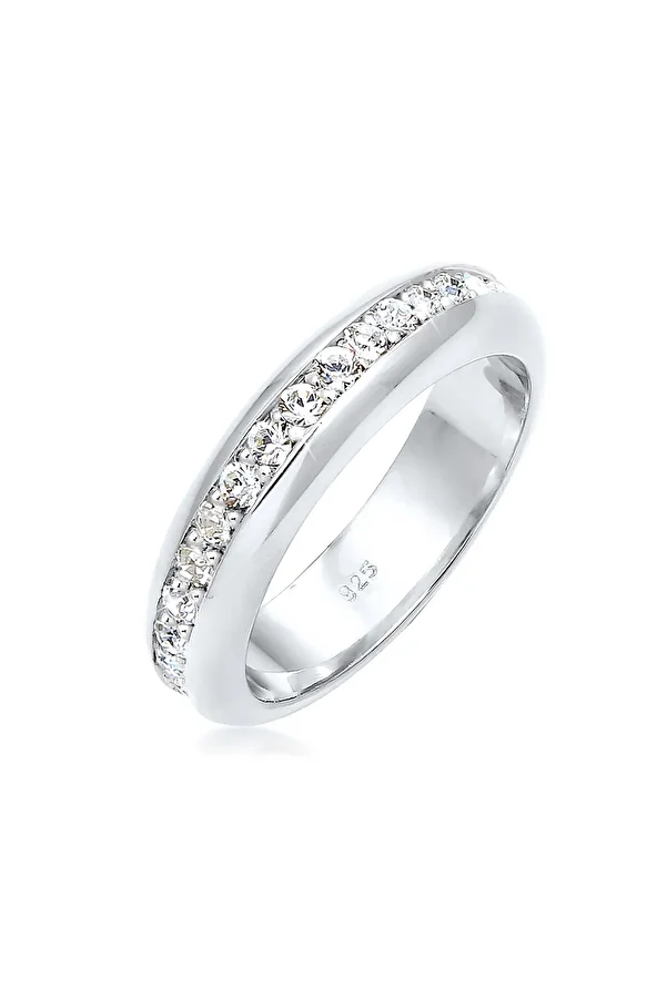 ELLI-Ring Damen Cocktailring mit Kristallen in 925 Sterling Silber 1