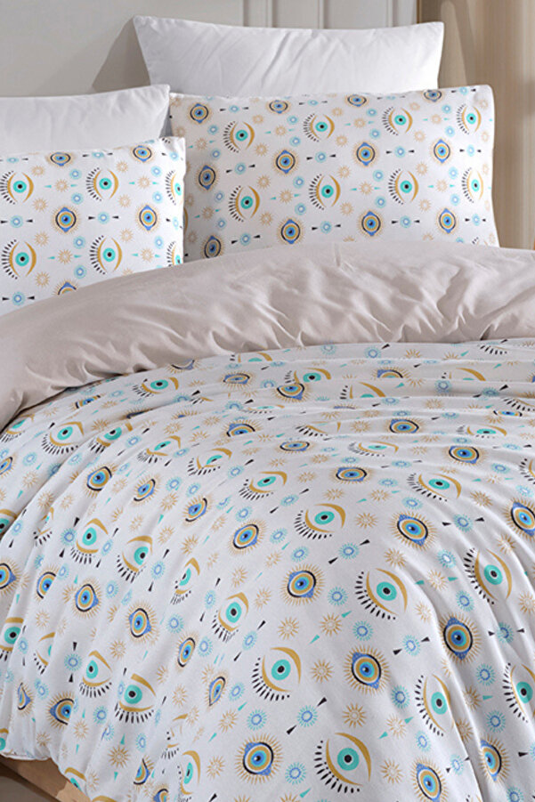 conzaliza Çift Kişilik Lastikli Çarşaflı Nevresim Takımı