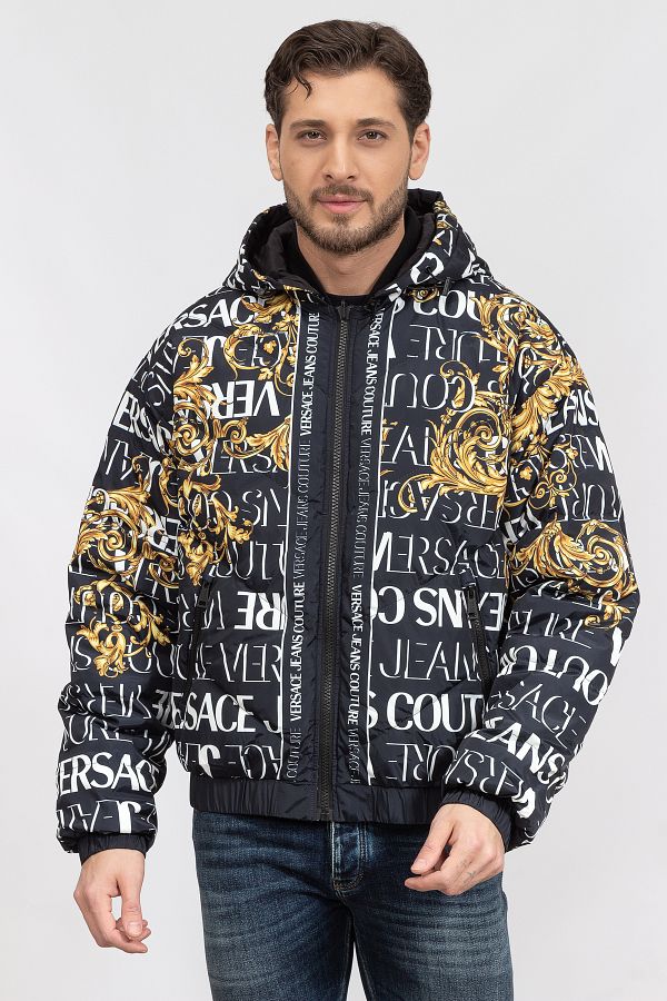 VERSACE JEANS COUTURE Winter Jacket Black Basic Trendyol