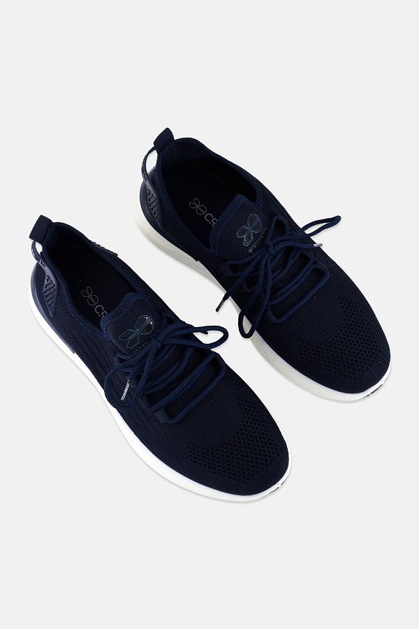 Crosshatch Men Lace Up Outdoor Shoes Navy Blue Trendyol