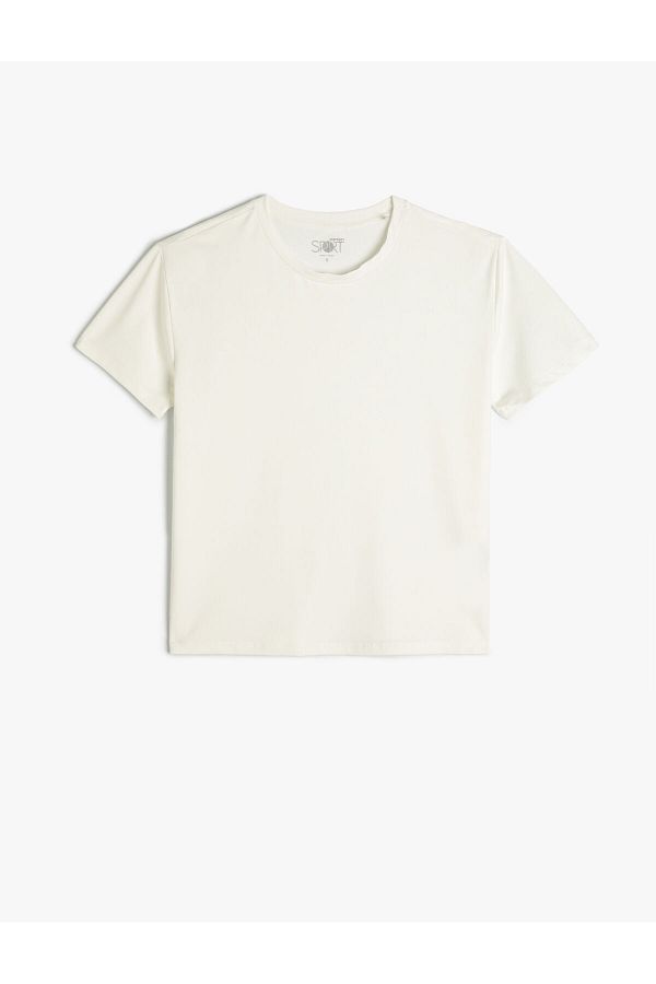 Koton-Basic Sports T-Shirt Short Sleeve Crew Neck Comfortable Fit 1