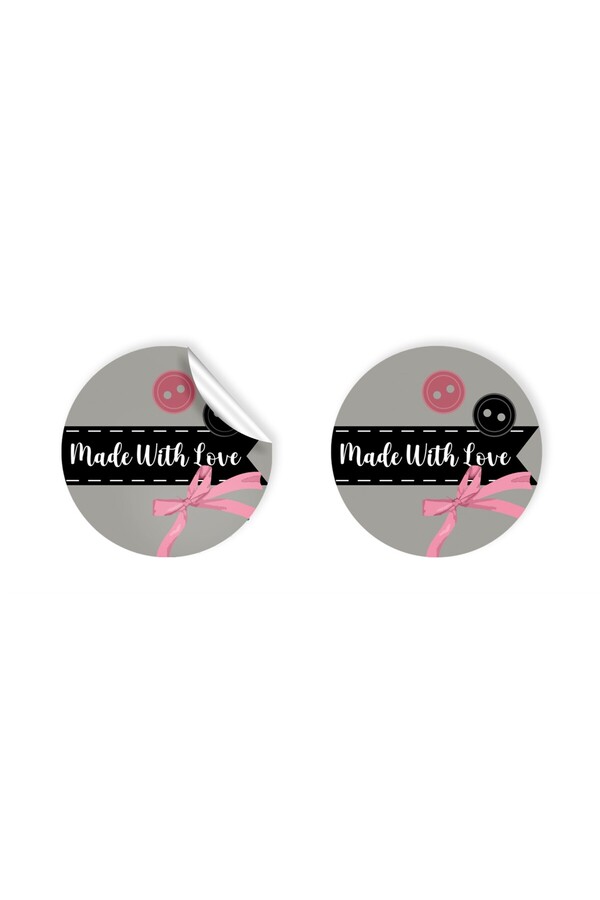 anka design-48 Pieces of Art Sticker - Packaging and Shipping Label (4X4Cm) - Made with Love 1