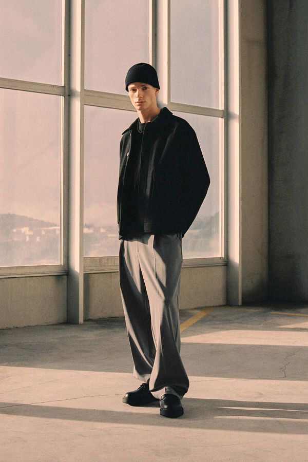 Pull & Bear-Tailored fit wide-leg trousers 1