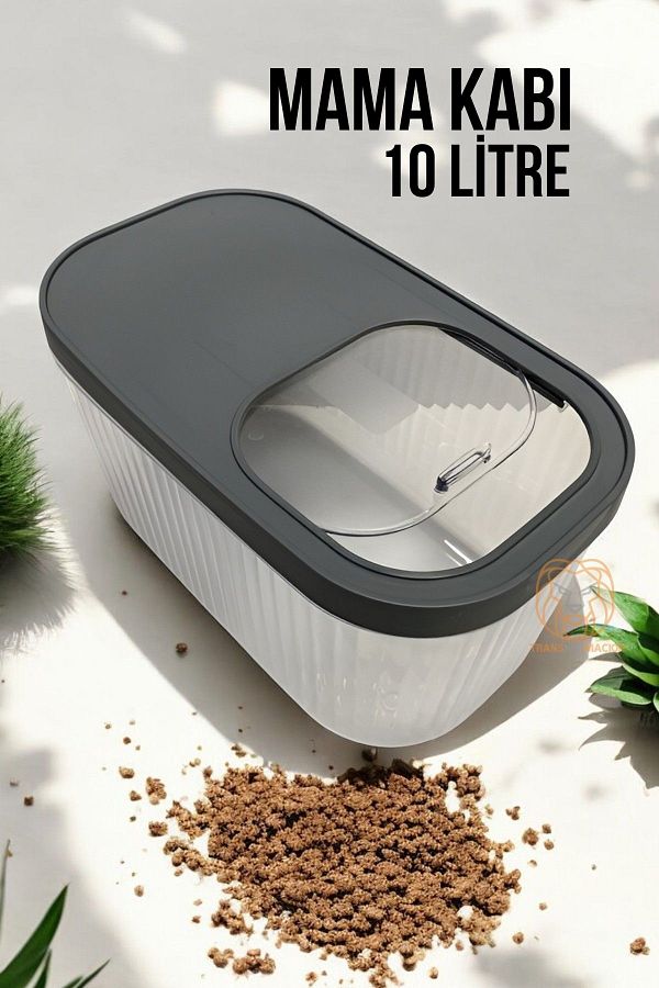 Transformacion-10 Liter Cat and Dog Food Storage Container with Sliding Lid 720987 1