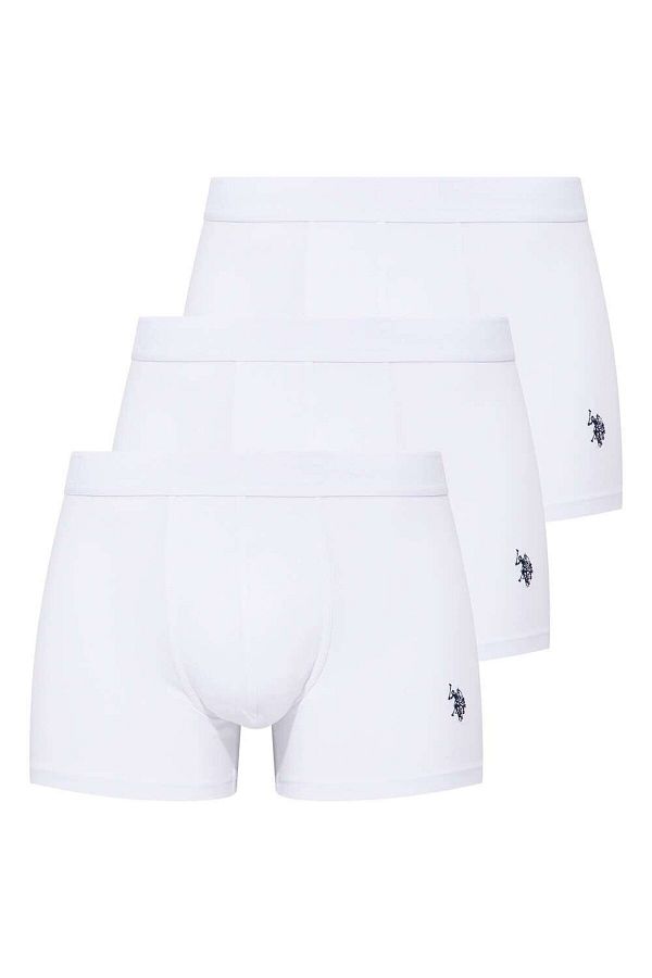 U.S. Polo Assn.-Мъжки бели боксерки от 3 части 1
