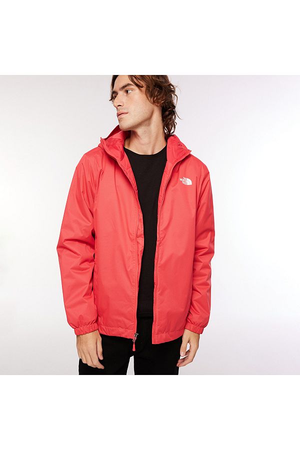 THE NORTH FACE-معطف أحمر بقلنسوة للرجال من Quest Insulated 1