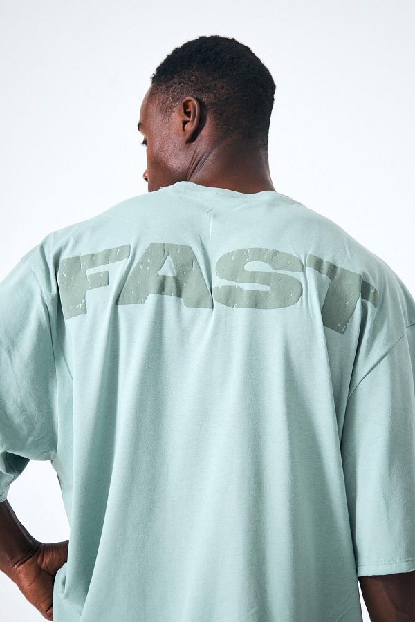 QUİCKPREP-“Fast” Back and Front Embossed Printed Oversize 1
