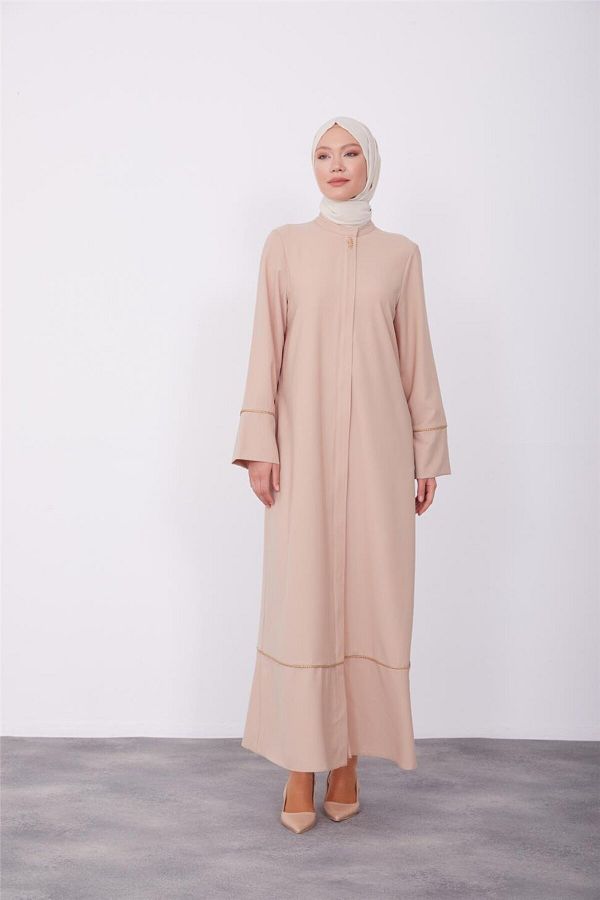 Armine-Beige Ferace - With Elastic and Zipper on the Box 23k8401 1
