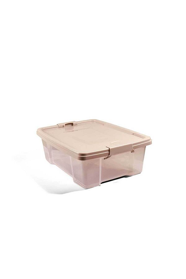 QUTU-Q-Lear Box 12 L Clear Storage Box with Lock 1