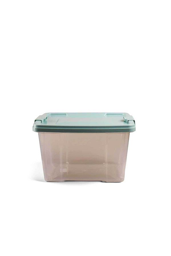 QUTU-Q-Lear Box 11 L Clear Storage Box with Lock 1
