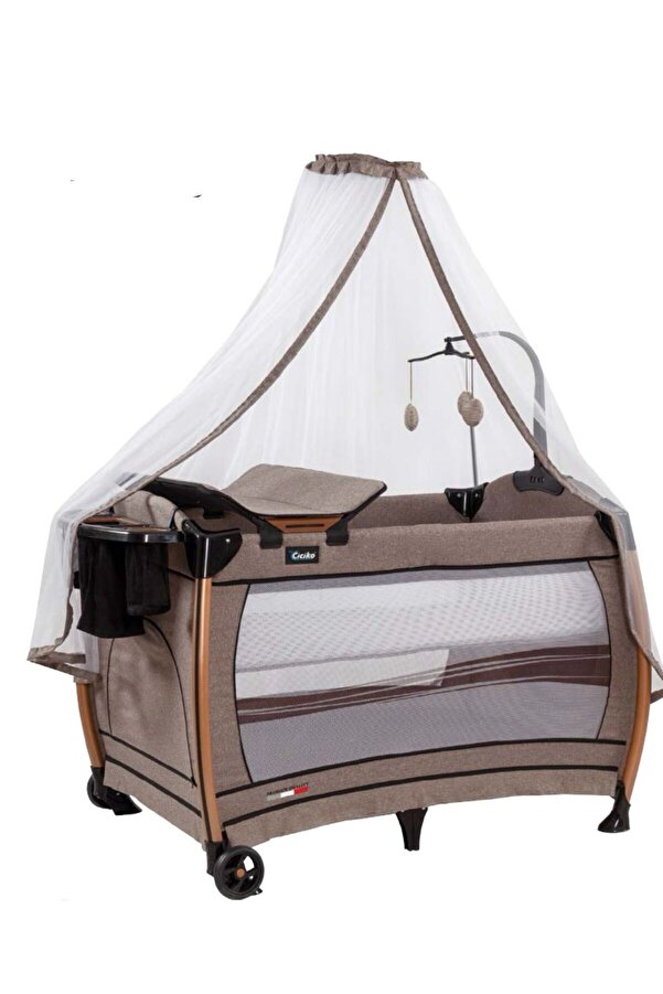 ÖYKÜ BEBEK DUNYASI VELAR TÜLLÜ  OYUN PARK BEŞİK ALTAÇMA+DÖNENCE+CİBİNLİK