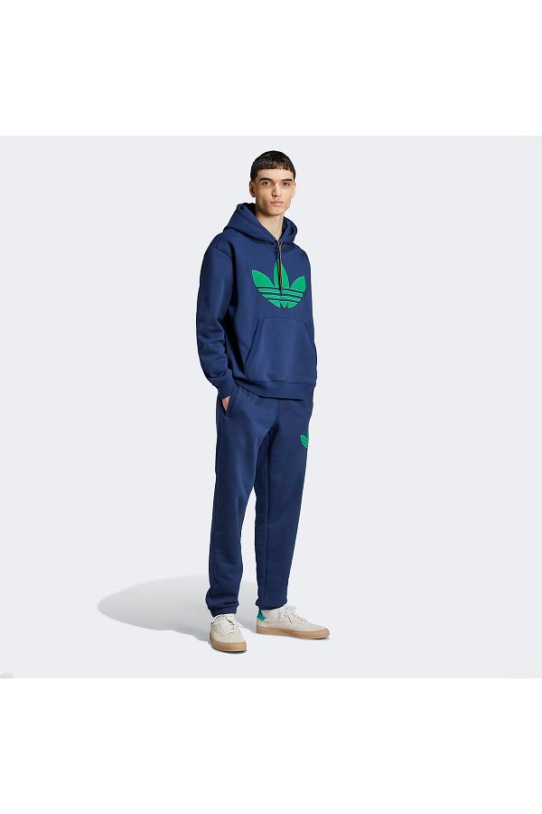 adidas-Originals 70S Fleece Hooded Men's Blue Hoodie 1