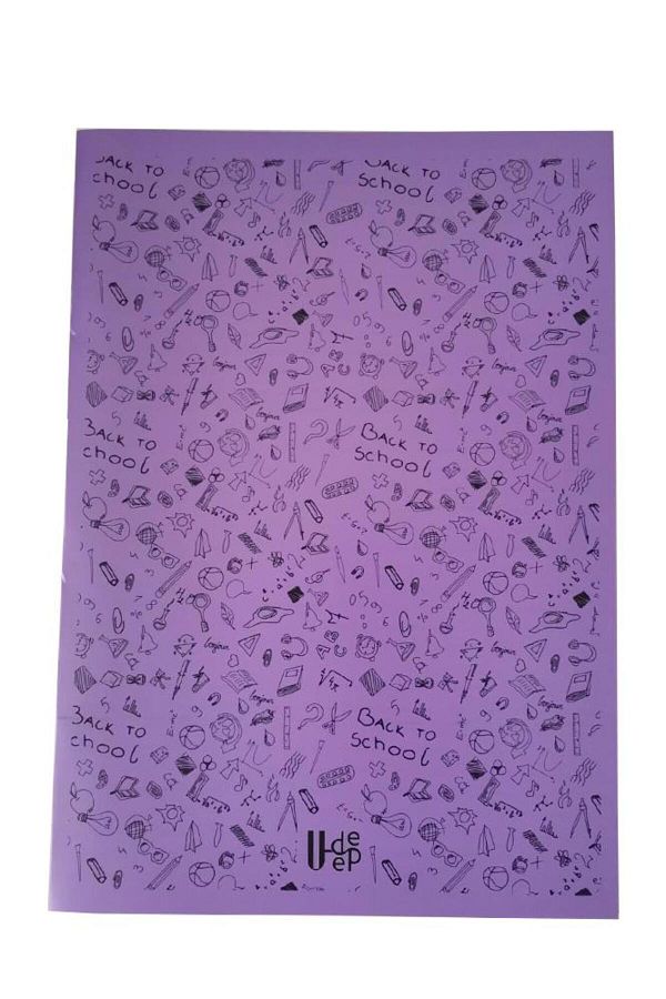 Artlantis-60 Sheets Lined Notebook Plastic Cover A-4 1 Piece PP Cover Large Size Lined Notebook 60 Pages A4 Pouch 1