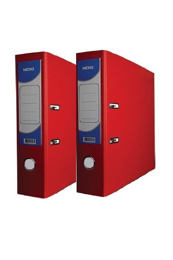 Noki-Office Folder Wide Red Office Folder with Rings 2 Pieces 1