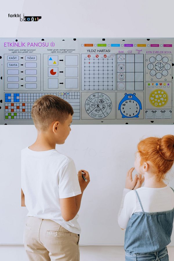 Farklı Bi Kağıt-STATIC PAPER-ACTIVITY BOARD (E) (200x100 cm) 1
