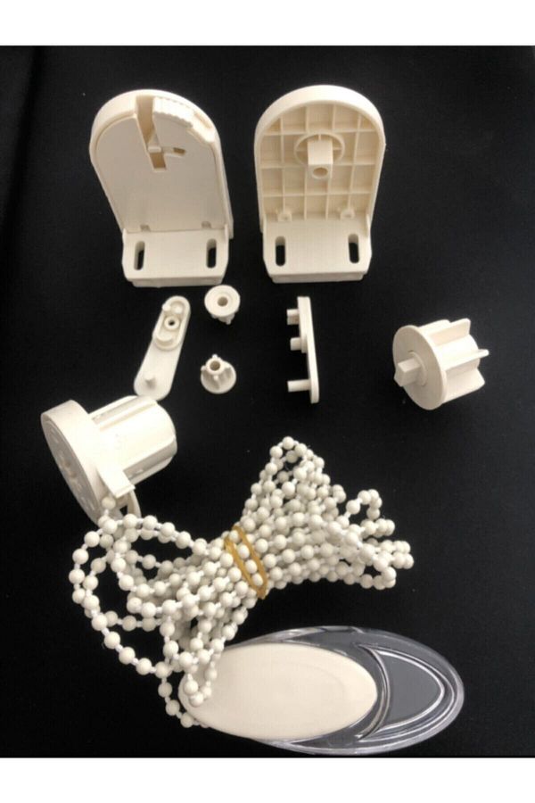 Muky Home-Set de reparare a mecanismului Stor Zebra Set de mecanism pentru perdele zebra și rulouri Carcasă lată 32 mm crem 1