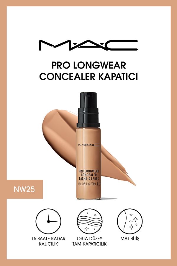 M.A.C-Pro Longwear Concealer Nw25 - 15 Hours Lasting under Eye Concealer with Medium Coverage - 9ml 1